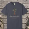 A Tree Bends While It Is Young Night Tee in Navy, front view