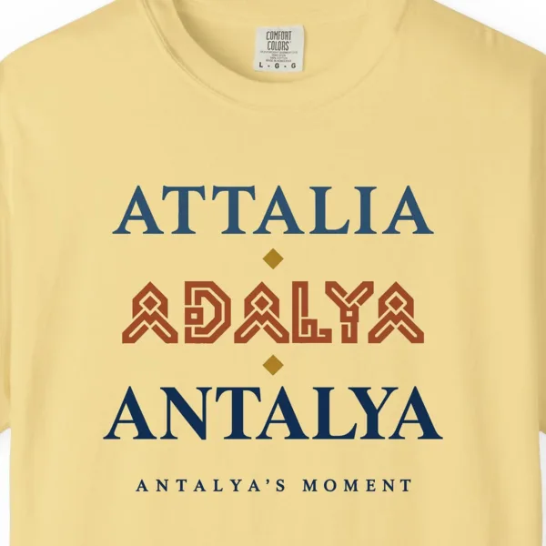 Attalia Adalya Antalya Tee in Butter, close-up