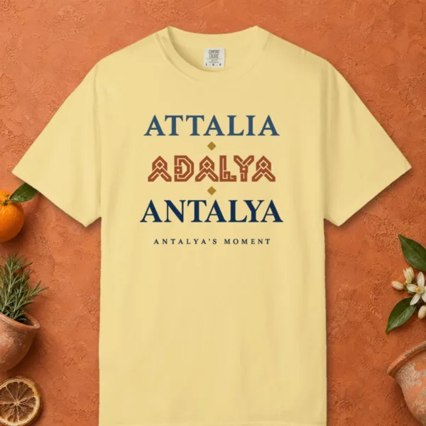 Attalia Adalya Antalya Tee in Butter, front view