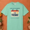 Climate Is Not a Documentary Tee in Island Reef, front view