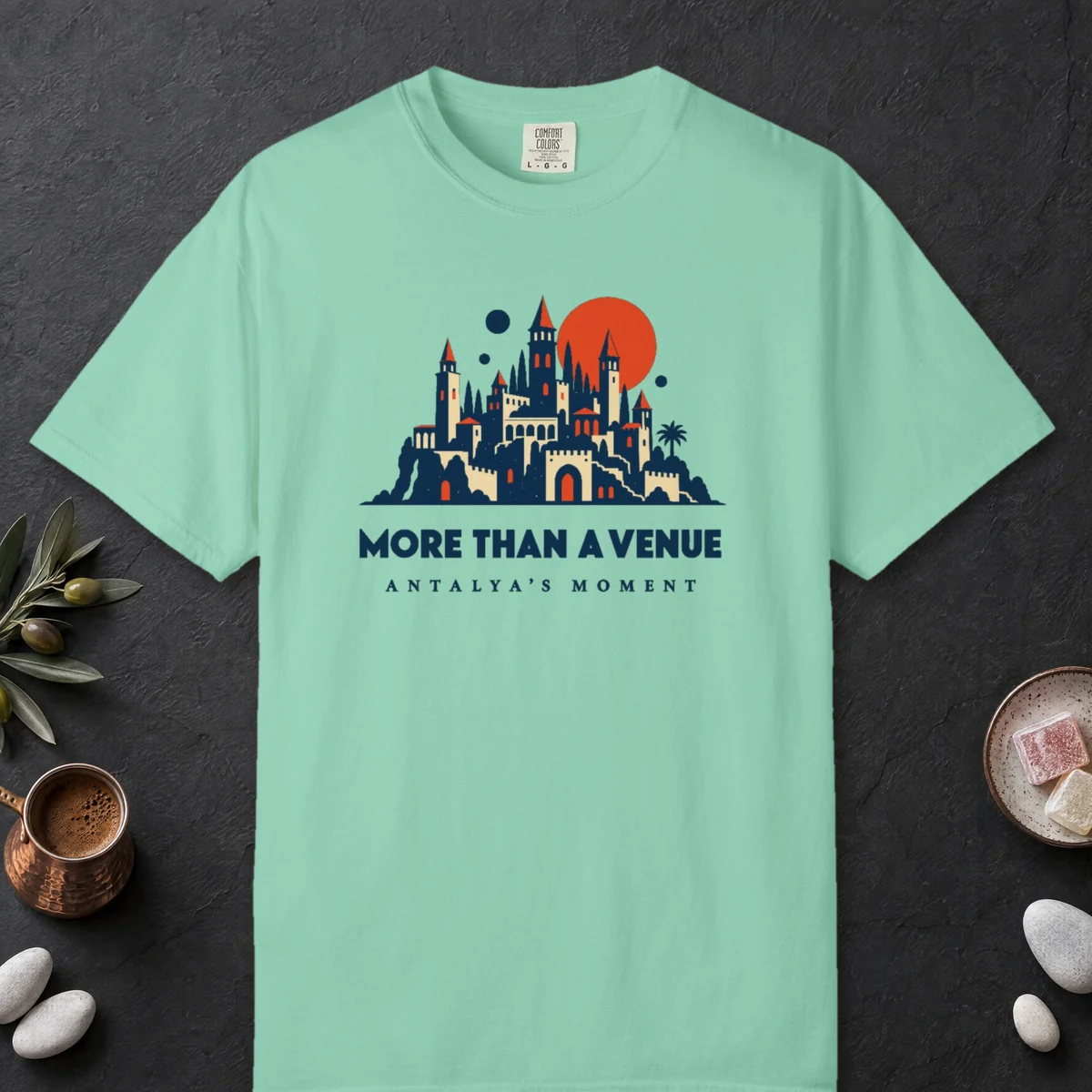 More Than a Venue Tee in Island Reef, front view