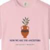 now-we-are-the-ancestors-tee-blossom-chest-v1 Now We Are the Ancestors Tee in Blossom, close-up