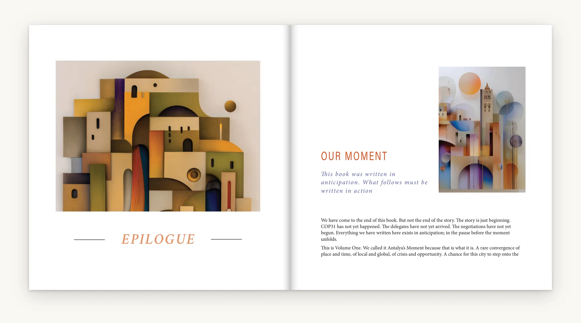Pages 90 and 91: the opening of the Epilogue